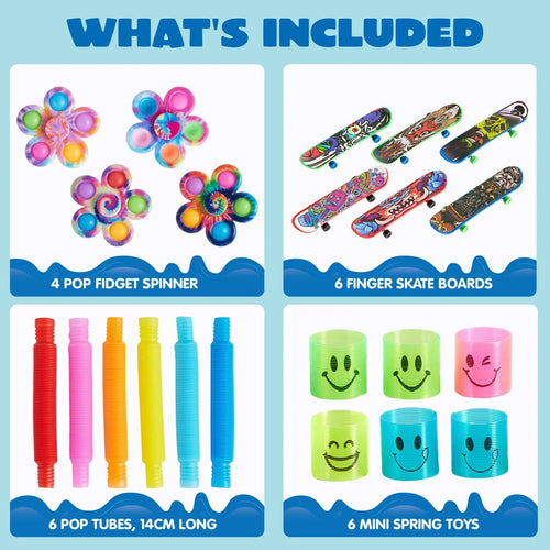 60 Pcs Party Favors, Popular Fidget Toys Birthday Goodie Bags Fillers for Kids Pinata Stuffers
