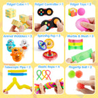 36 Pack Fidget Toys Adults Party Favors, Autism Sensory Toys for Kids with ADHD Treasure Box Toys Classroom Prizes Stress Relief Gifts Pinata Stuffers Goodie Bag Fillers