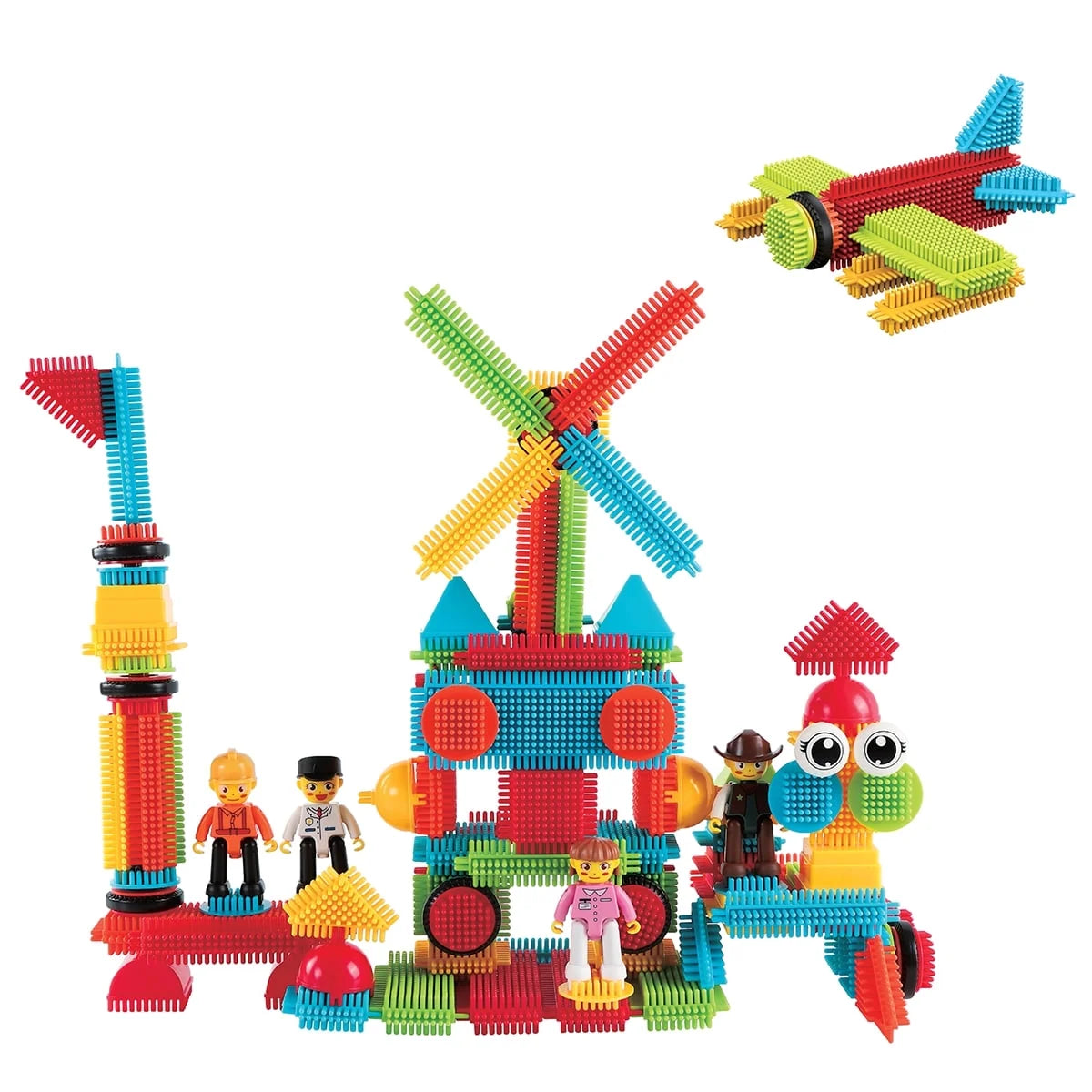 Picassotiles Magnetic Tiles for Kids – 116PCS Hedgehog Playset STEM Building Blocks Educational Toy